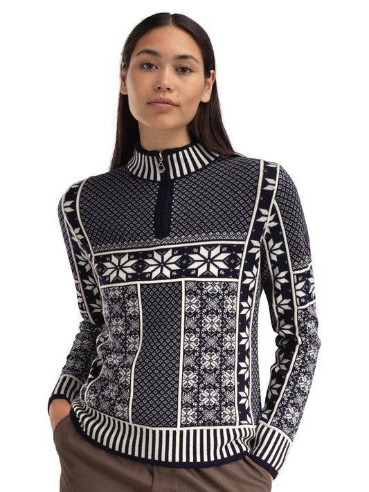 Dale of Norway Women Vardåsen Women's Sweater Marine Offwhite