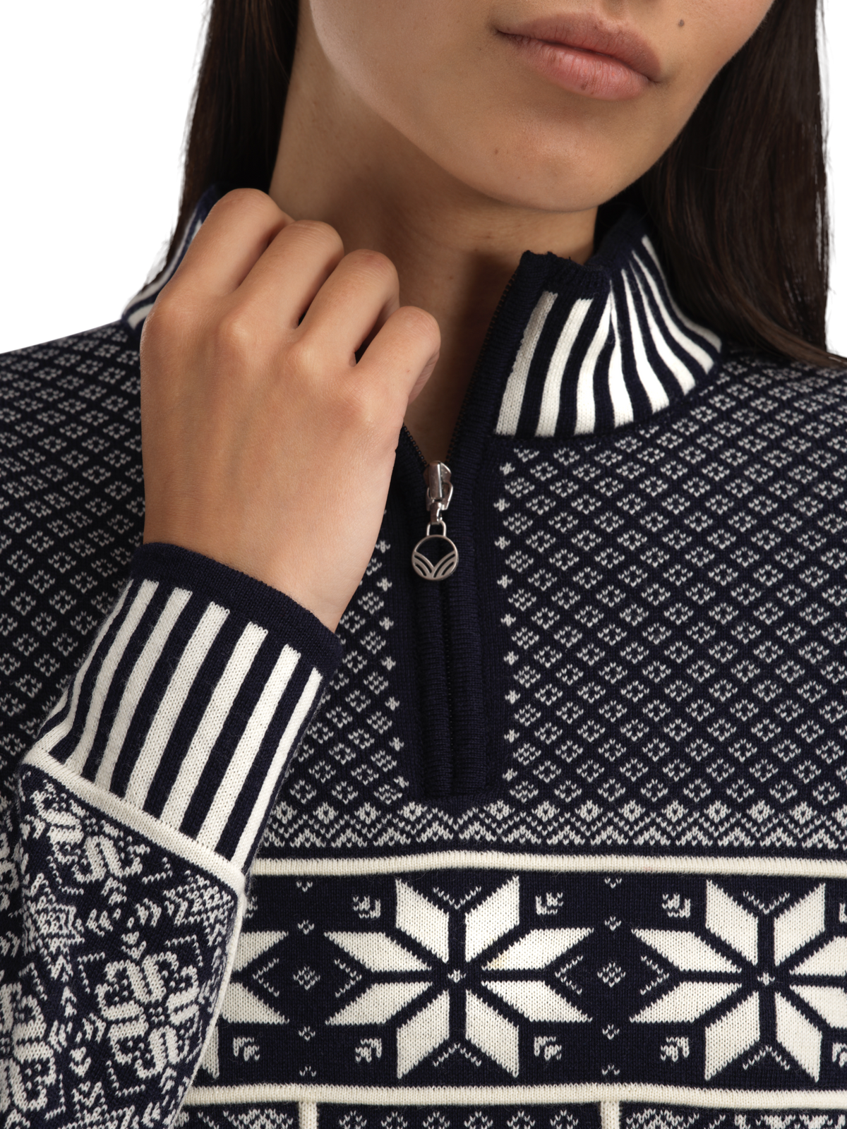 Dale of Norway Women Vardåsen Women's Sweater Marine Offwhite