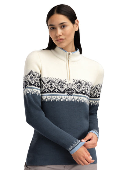 Dale of Norway Women Moritz Women's Sweater Steel Off White Navy