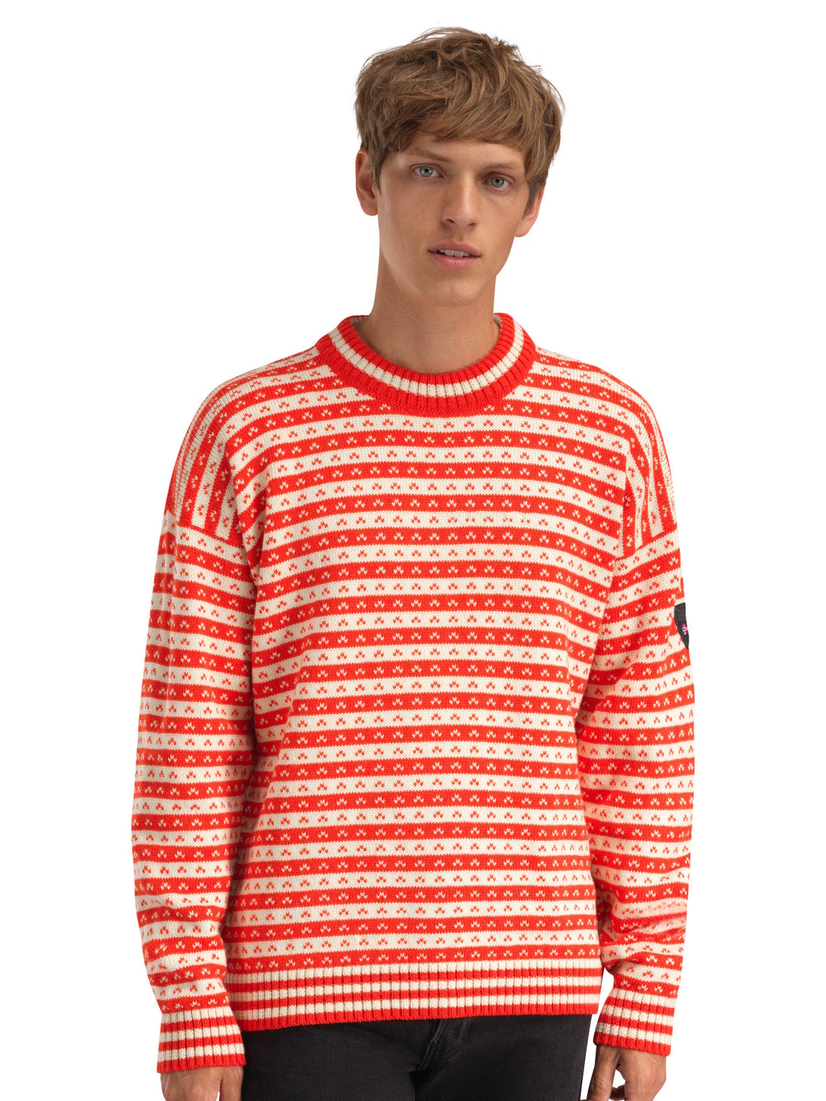 Dale of Norway Women|Men Skipsleia Unisex Sweater Roth Red Natural White