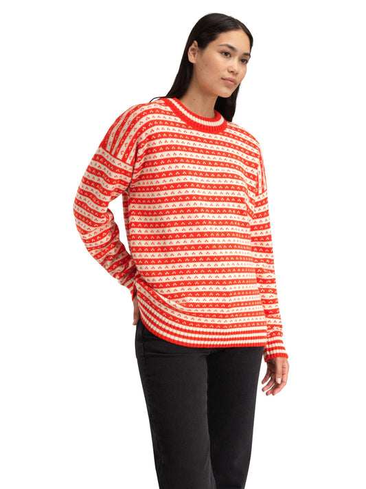 Dale of Norway Women|Men Skipsleia Unisex Sweater Roth Red Natural White