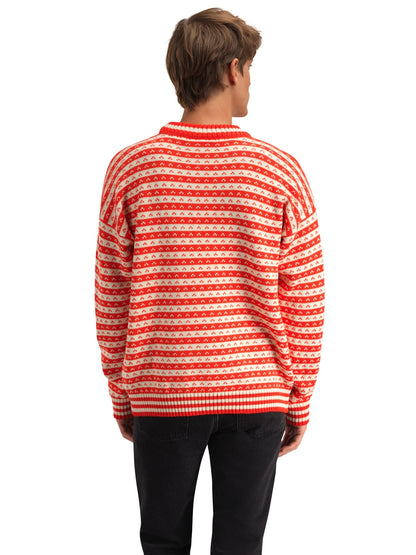 Dale of Norway Women|Men Skipsleia Unisex Sweater Roth Red Natural White