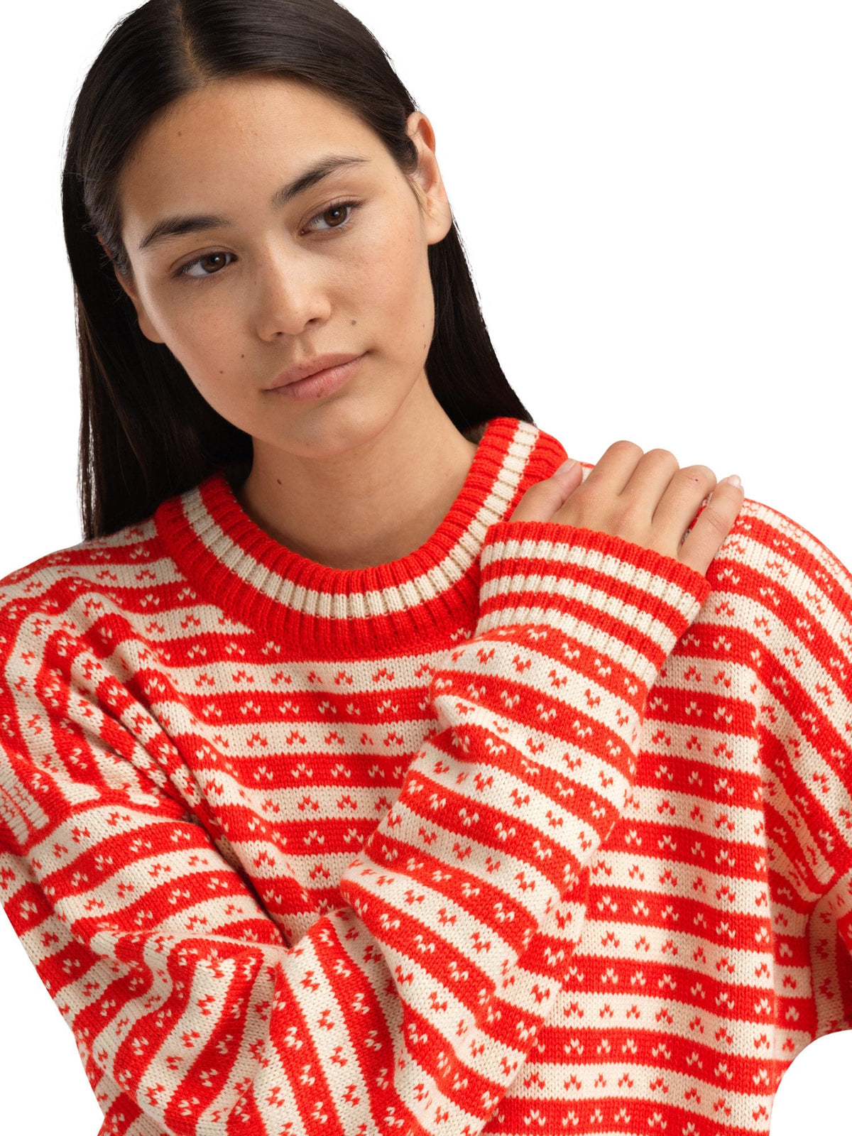 Dale of Norway Women|Men Skipsleia Unisex Sweater Roth Red Natural White