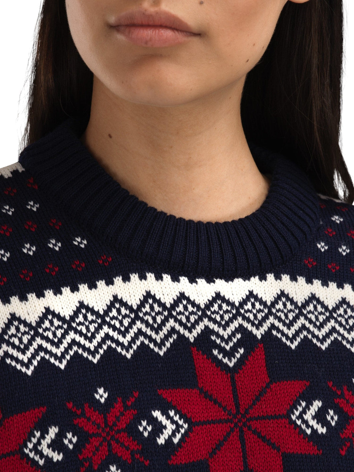 Dale of Norway Women Egersund Women's sweater Navy Off White Red Rose
