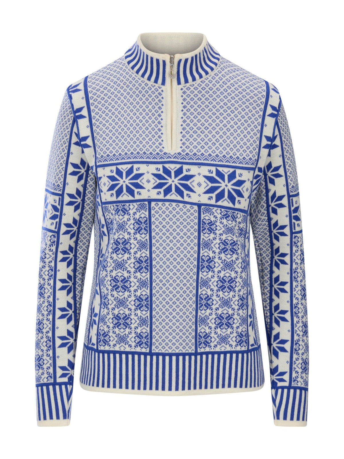 Dale of Norway Women Vardåsen Feminine Sweater Offwhite Ultramarine