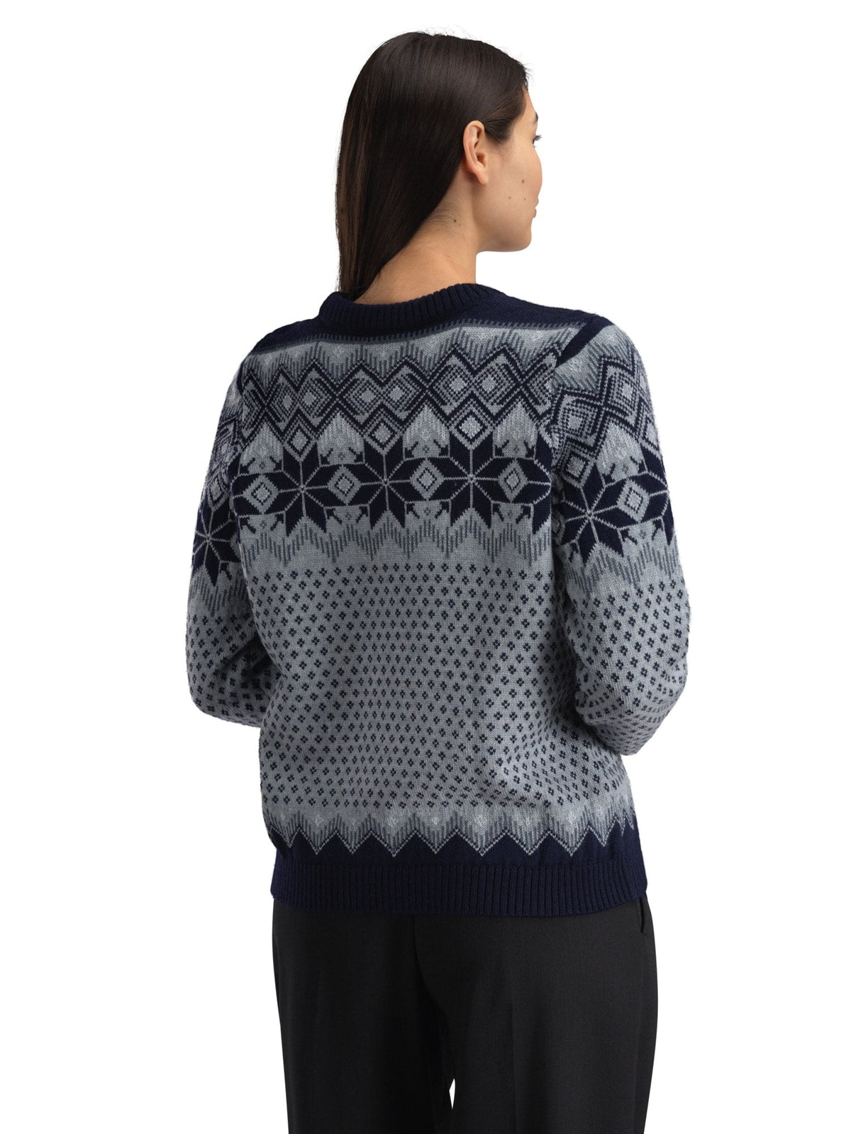 Dale of Norway Women Vilja Women's Sweater Navy Mid Blue Mel. Steel