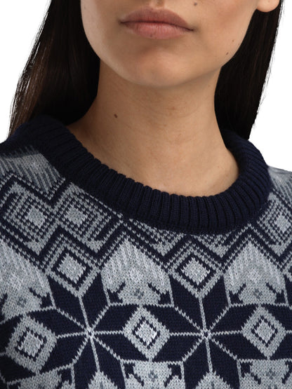 Dale of Norway Women Vilja Women's Sweater Navy Mid Blue Mel. Steel