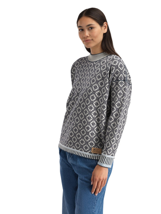 Dale of Norway Women Langøy Fem Sweater Marine Offwhite