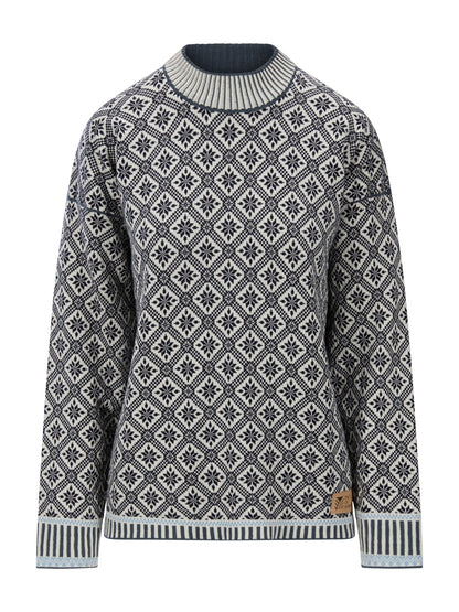 Dale of Norway Women Langøy Fem Sweater Marine Offwhite