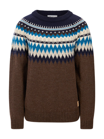 Dale of Norway Men Losna Men's Sweater Coffee Navy Arctic Blue