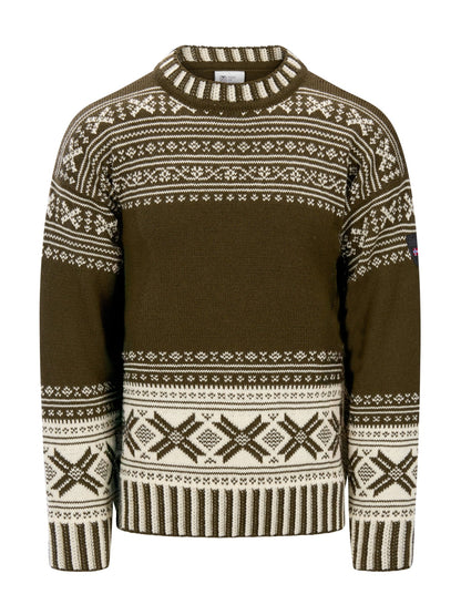 Dale of Norway Men Torridal Men's Sweater Army Green Off White