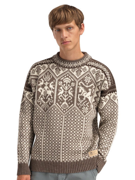 Dale of Norway Men 1994 Men's Sweater Nutmeg Natural White Vanilla Sugar