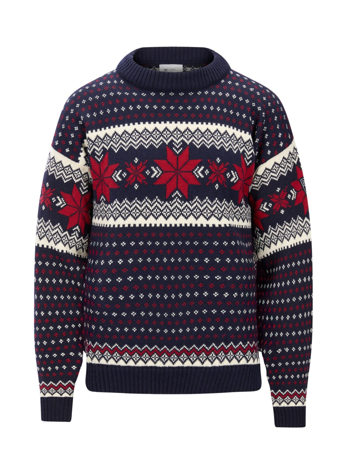 Dale of Norway Men Egersund Men's sweater Navy Off White Red Rose
