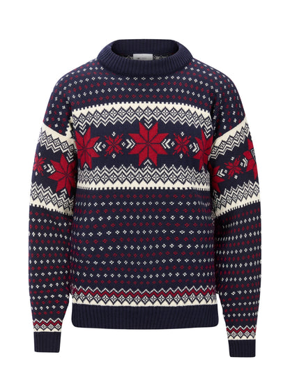 Dale of Norway Men Egersund Men's sweater Navy Off White Red Rose