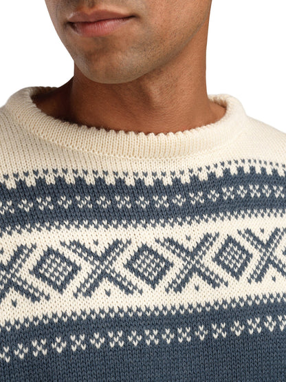 Dale of Norway Men Cortina 1956 Uni Sweater Steel Offwhite