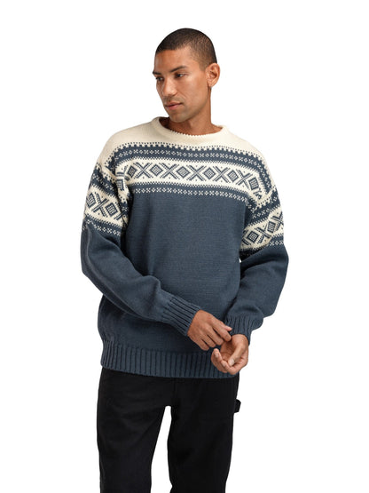 Dale of Norway Men Cortina 1956 Uni Sweater Steel Offwhite