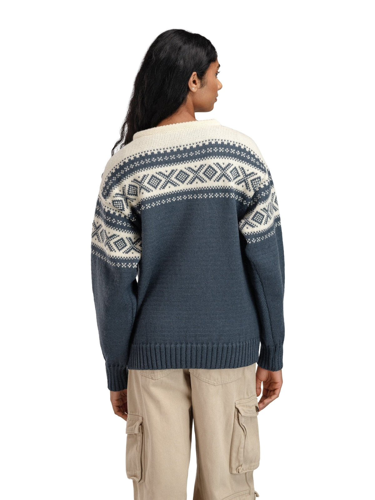 Dale of Norway Men Cortina 1956 Uni Sweater Steel Offwhite