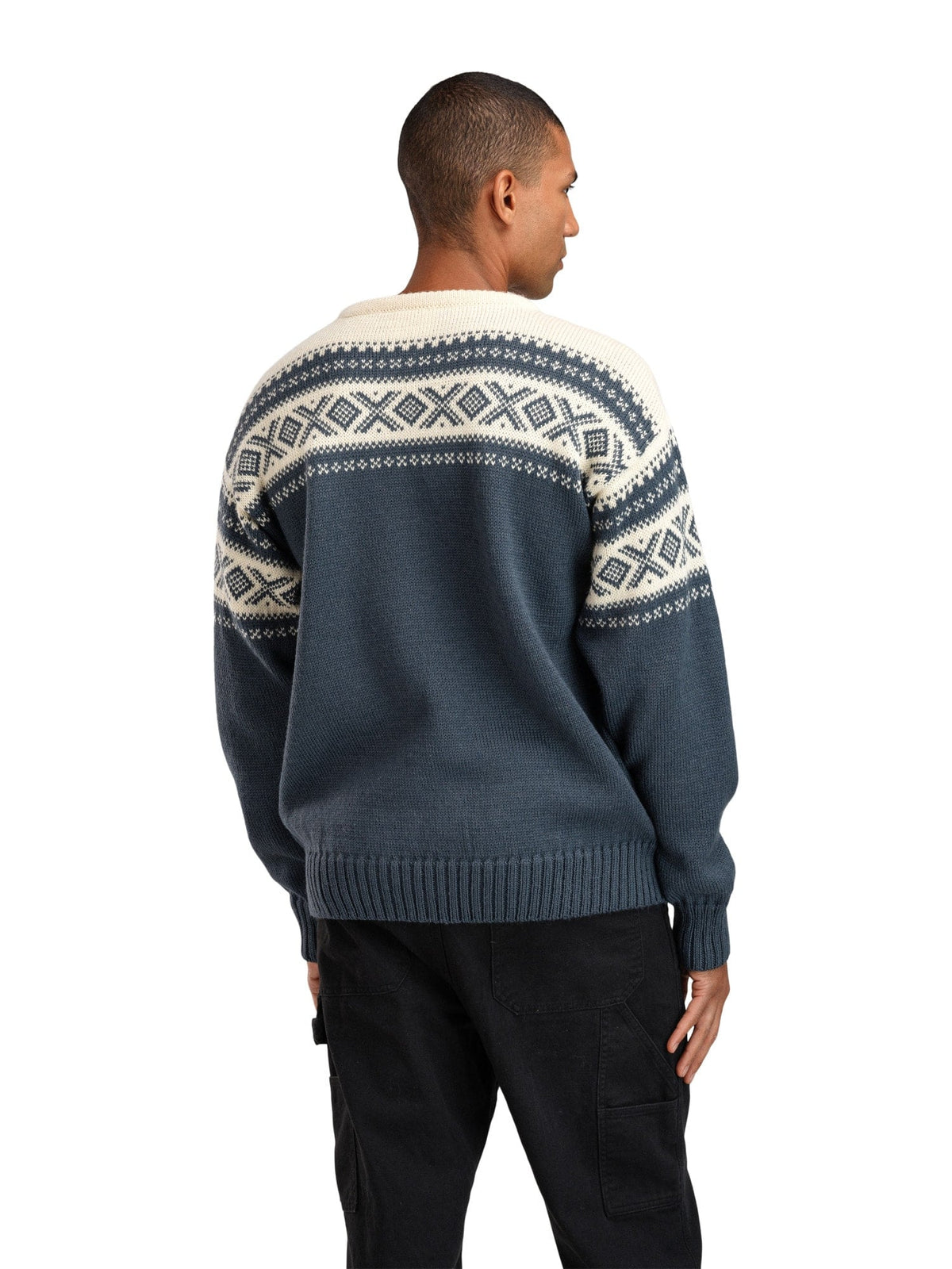 Dale of Norway Men Cortina 1956 Uni Sweater Steel Offwhite