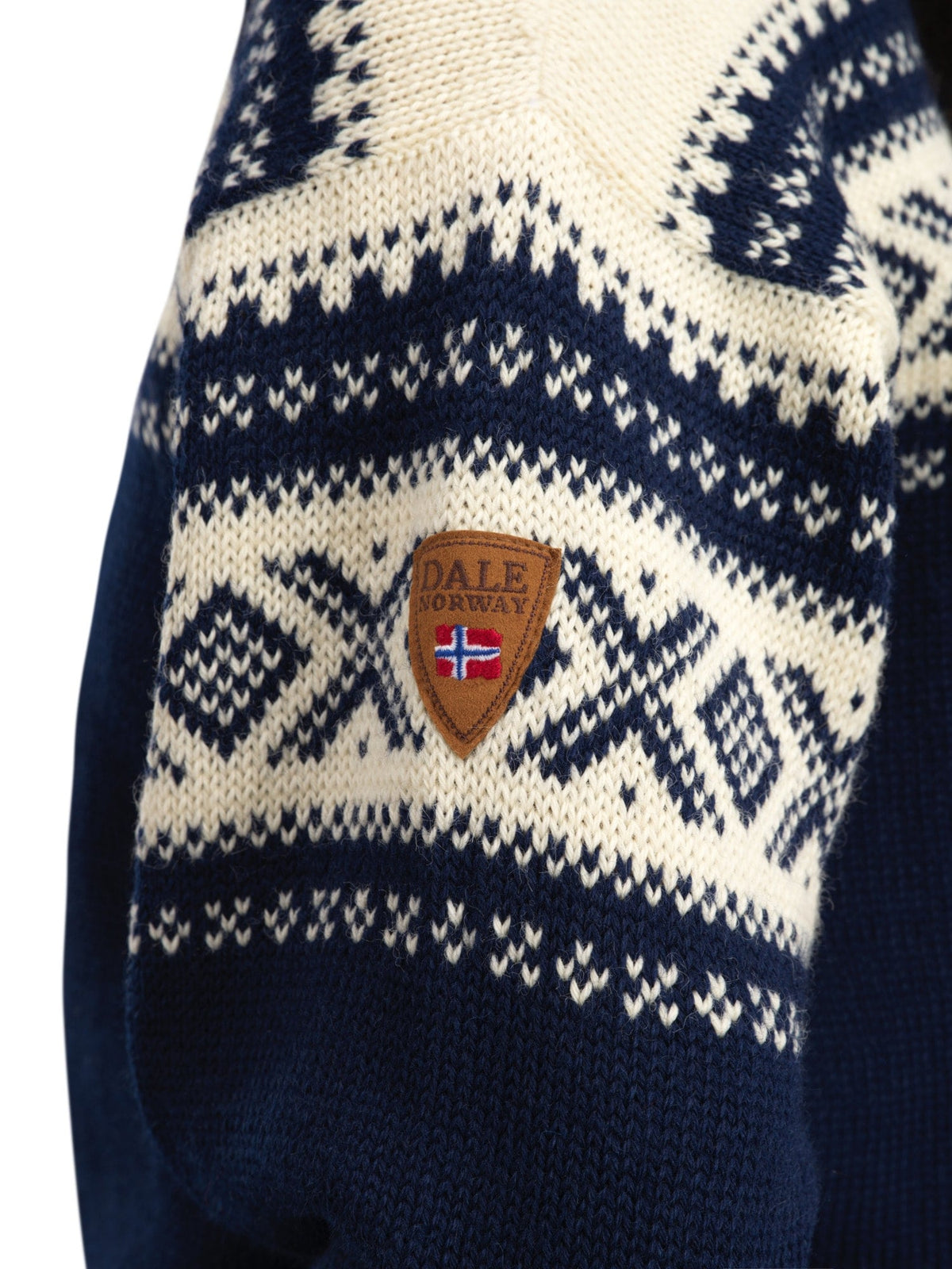 Dale of Norway Men Cortina 1956 Unisex Sweater - Norwegian Wool Navy Off-white