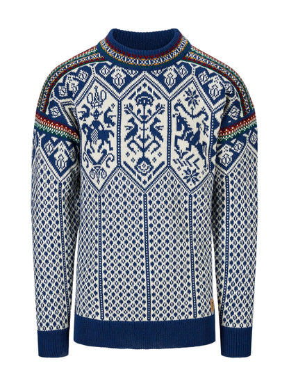 Dale of Norway Men 1994 Masculine Sweater Indigo Mustard Botttlegreen