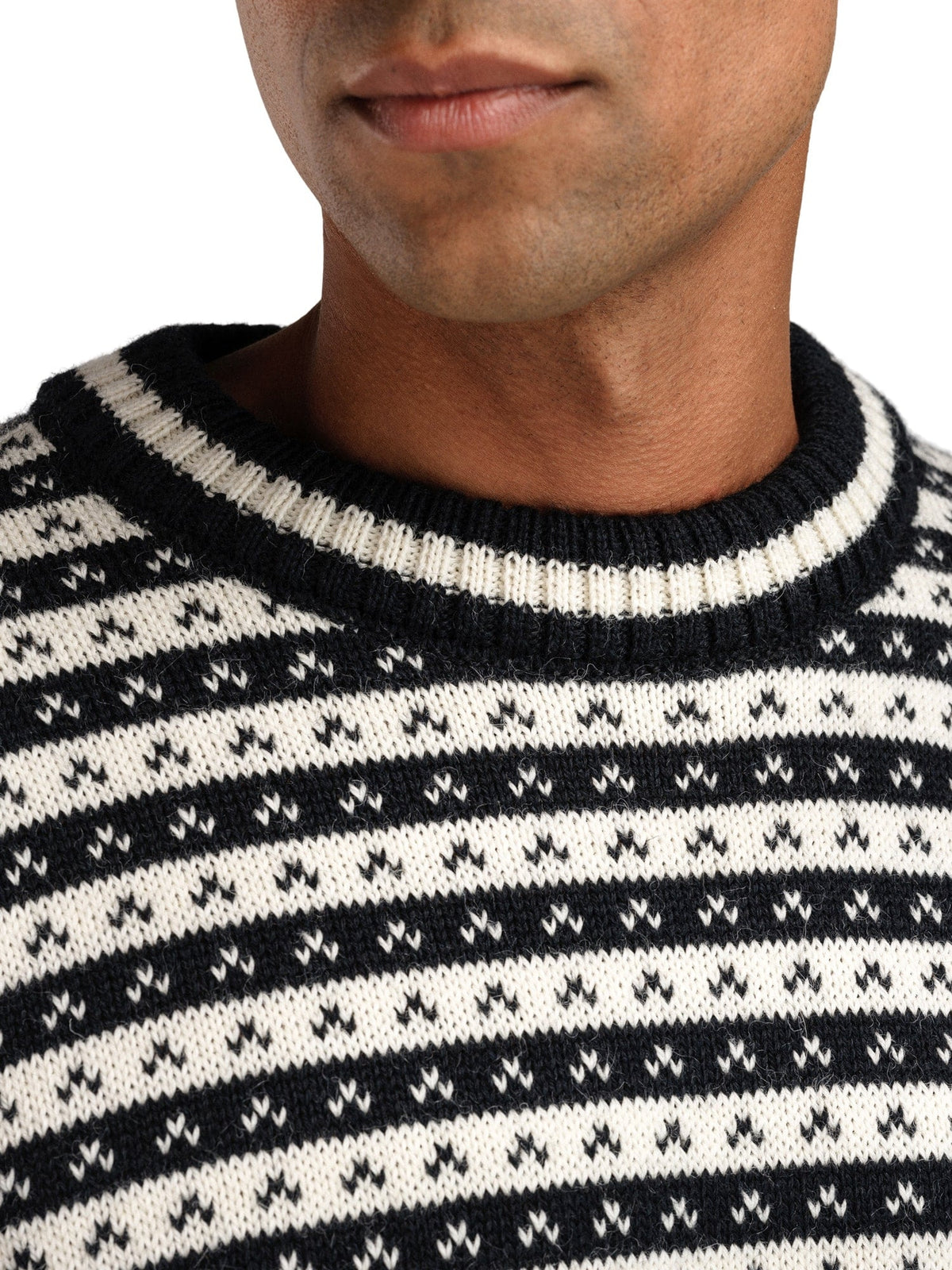 Dale of Norway Men Skipsleia Unisex Sweater Black Offwhite
