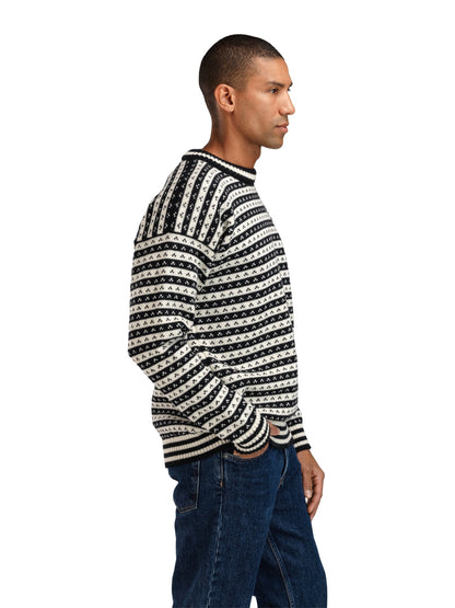 Dale of Norway Men Skipsleia Unisex Sweater Black Offwhite