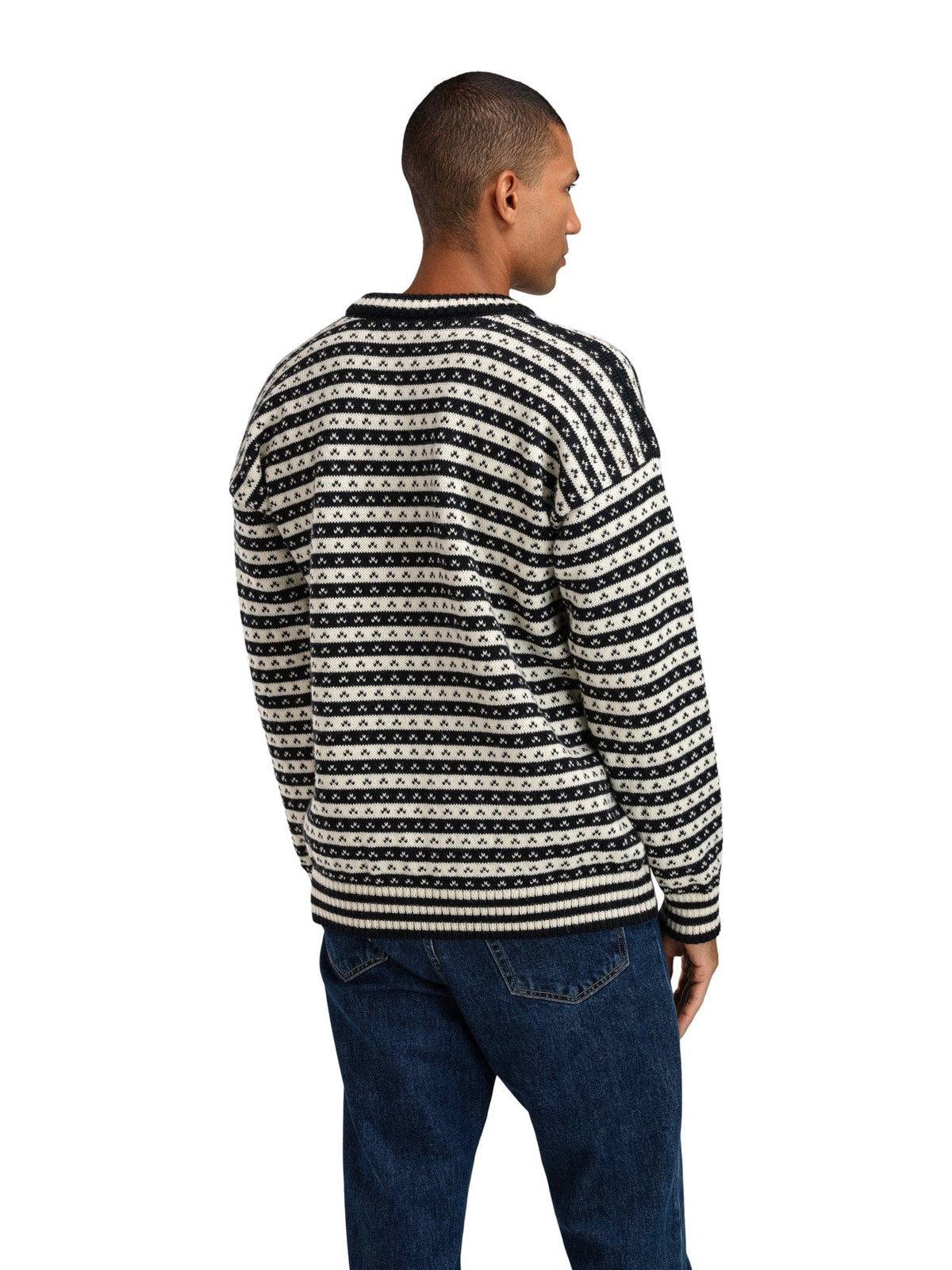 Dale of Norway Men Skipsleia Unisex Sweater Black Offwhite