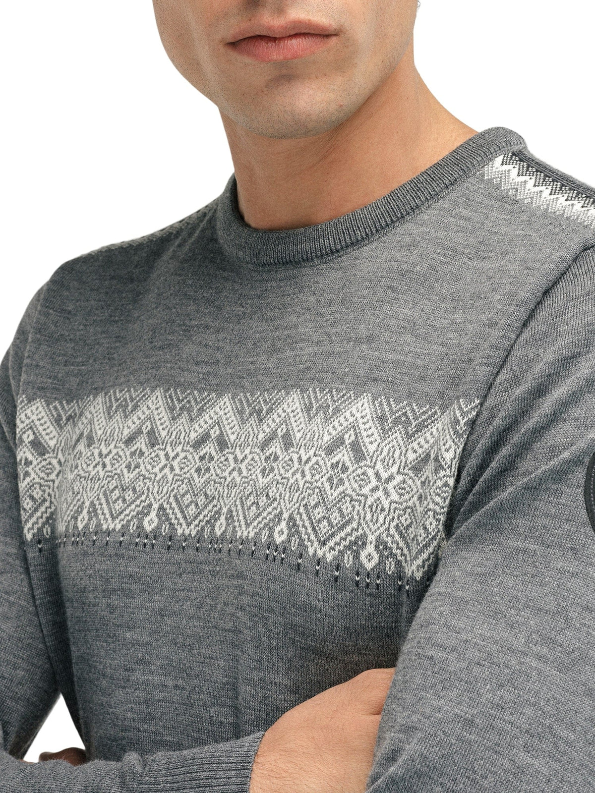 Dale of Norway Men Stenberg Masculine Sweater Smoke Offwhite Charcoal