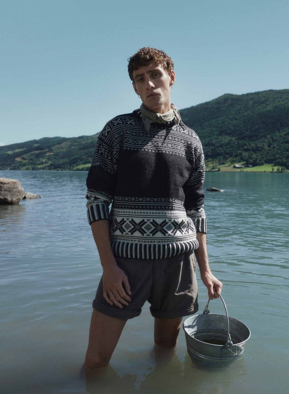 Dale of Norway Men Torridal Masc Sweater Darkcharcoal Offwhite