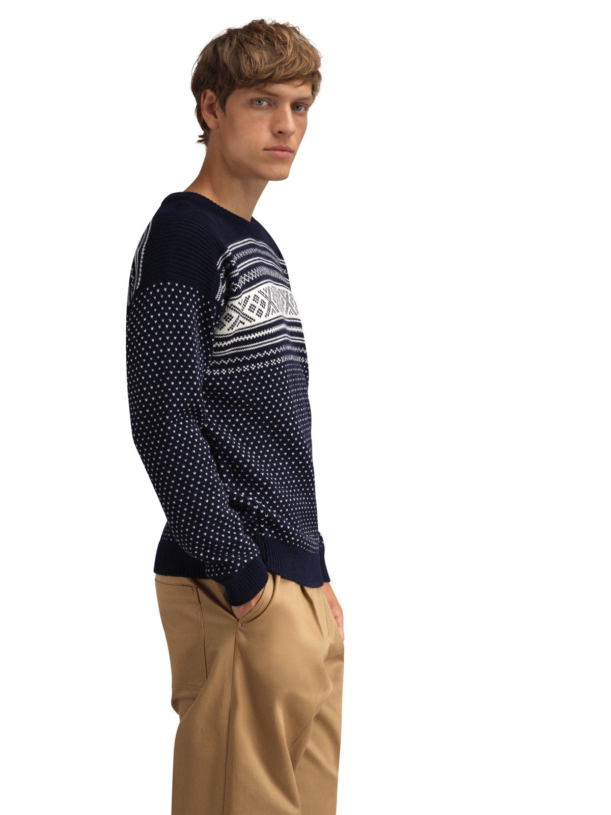 Dale of Norway Men Valløy masculine sweater Navy Offwhite