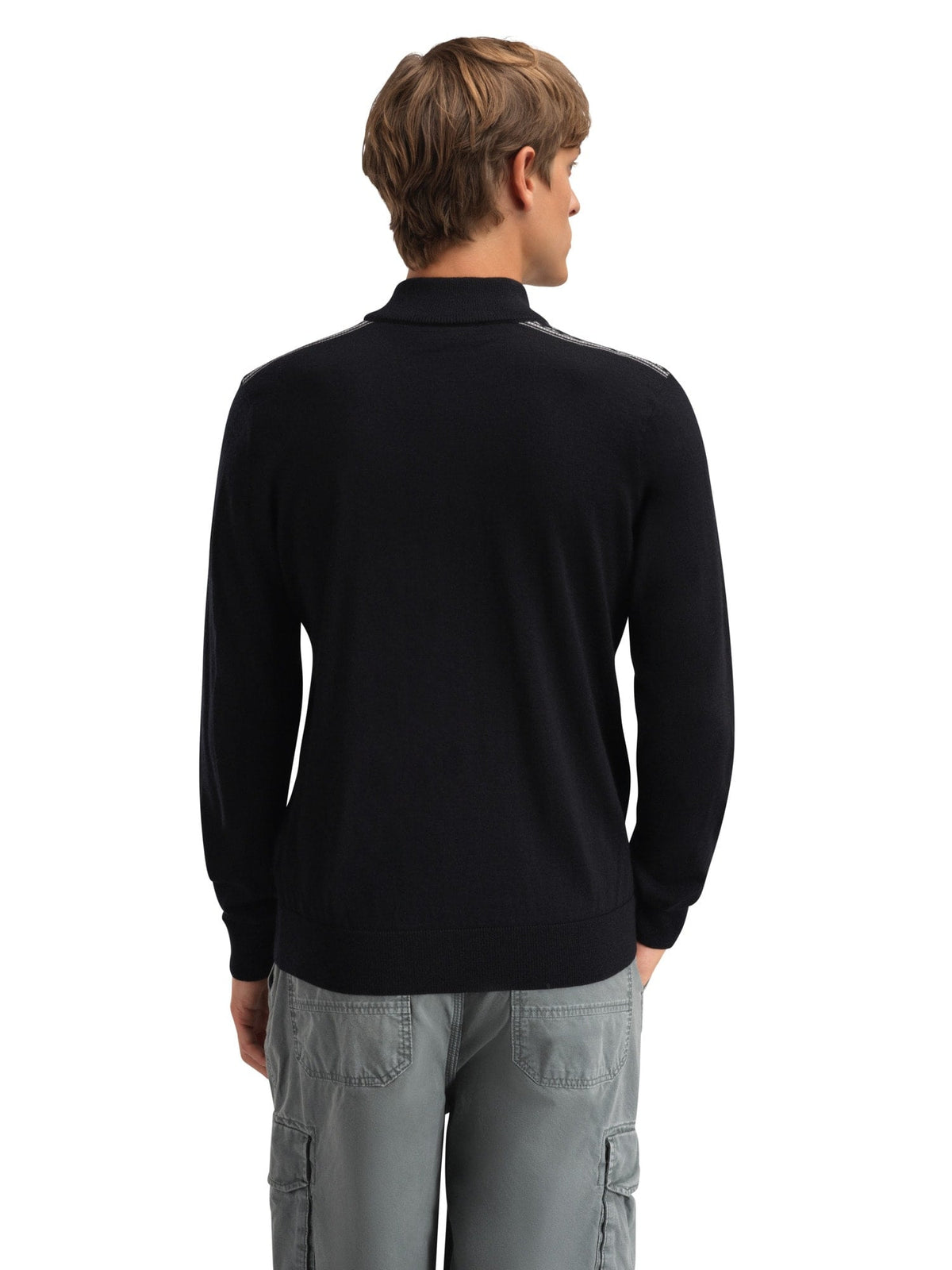 Dale of Norway Men Liaset Men's Sweater Black Offwhite