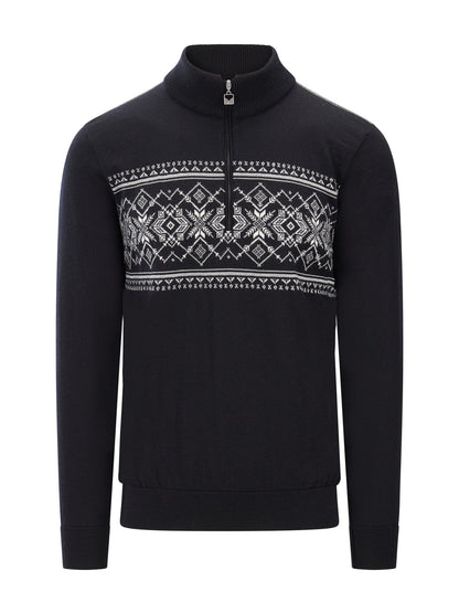 Dale of Norway Men Liaset Men's Sweater Black Offwhite