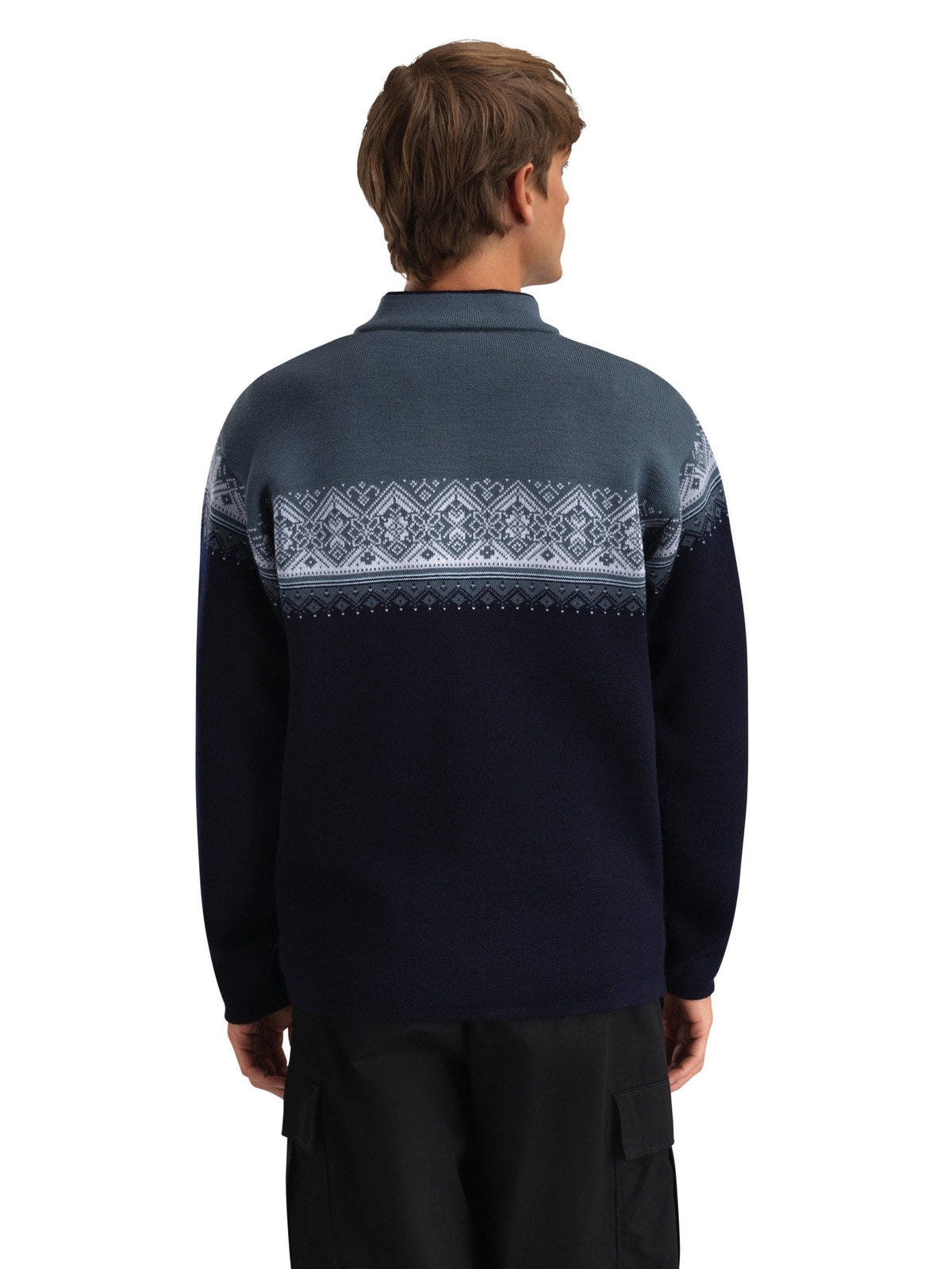 Dale of Norway Men Moritz Men's Sweater Navy Steel Ice Blue