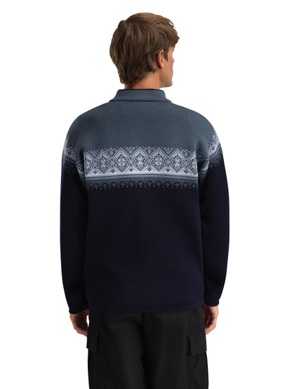 Dale of Norway Men Moritz Men's Sweater Navy Steel Ice Blue