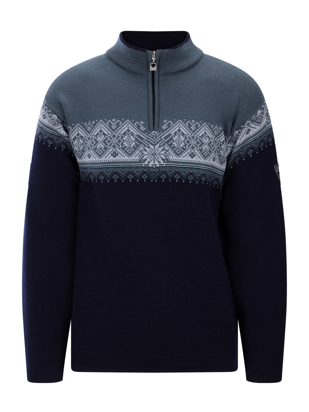 Dale of Norway Men Moritz Men's Sweater Navy Steel Ice Blue
