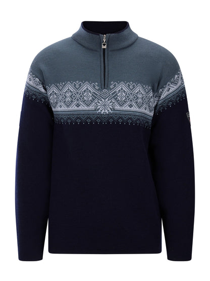 Dale of Norway Men Moritz Men's Sweater Navy Steel Ice Blue