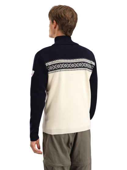 Dale of Norway Men Dalestølen men’s merino wool sweater Offwhite Navy