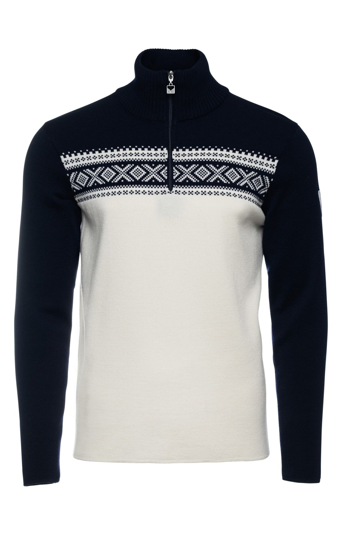 Dale of Norway Men Dalestølen men’s merino wool sweater Offwhite Navy