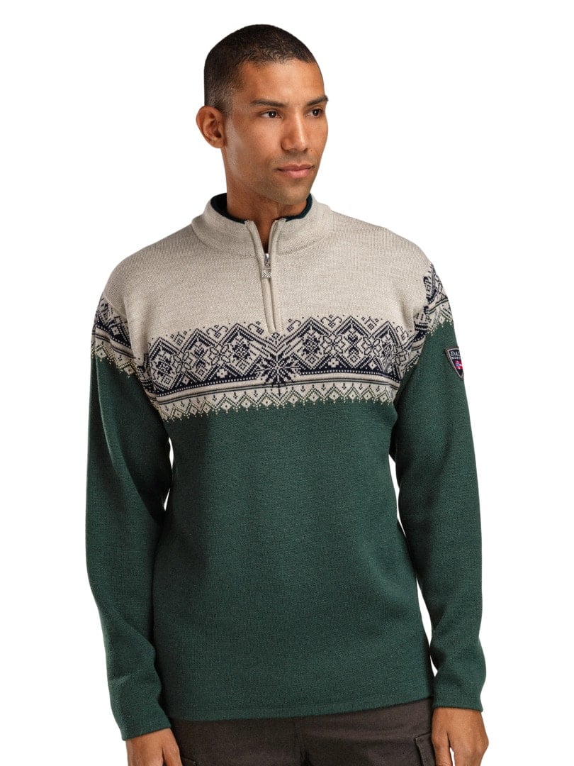 Dale of Norway Men Moritz Masc Sweater Pinegreen Navy OffWhitew