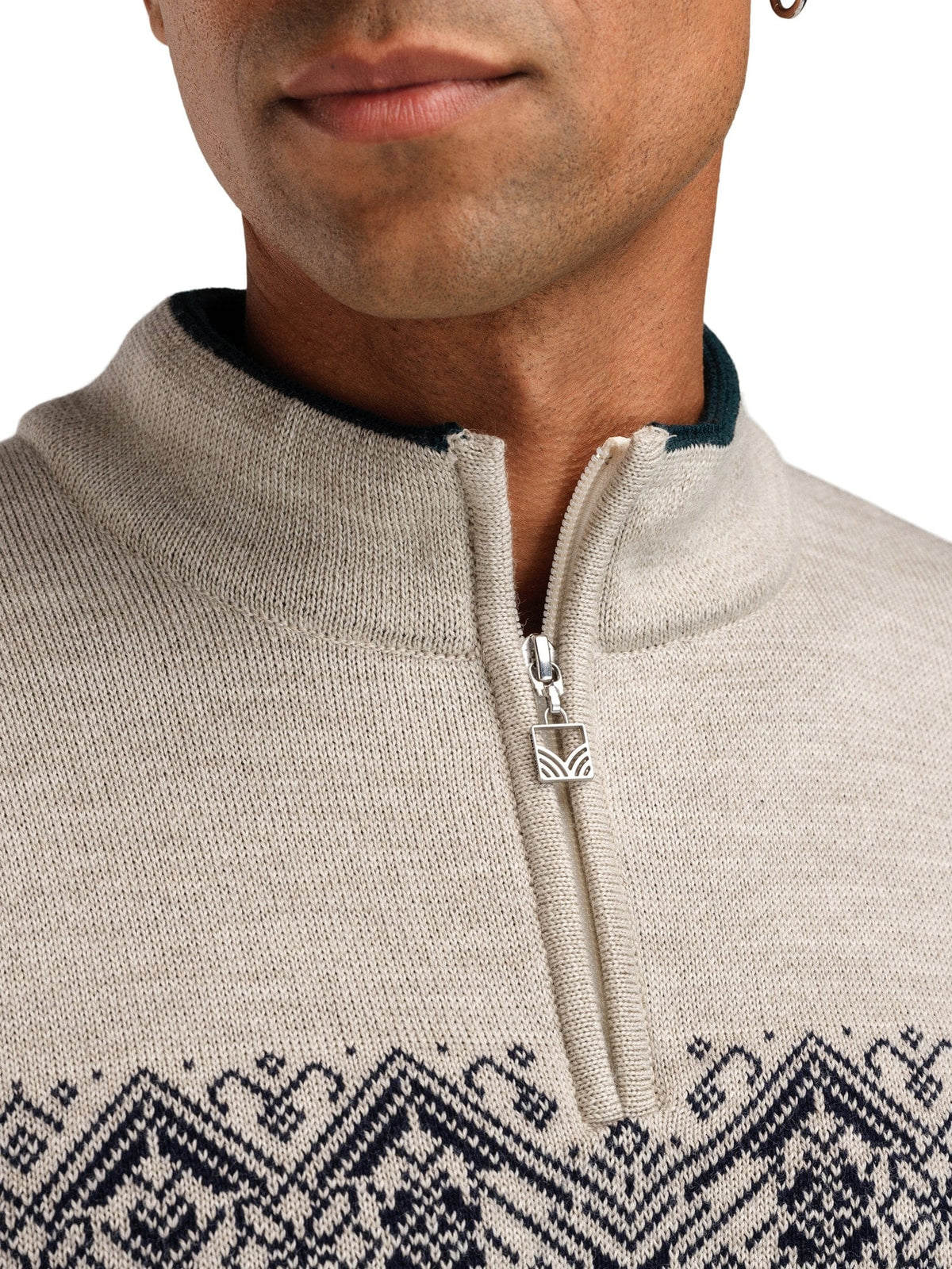 Dale of Norway Men Moritz Masc Sweater Pinegreen Navy OffWhitew