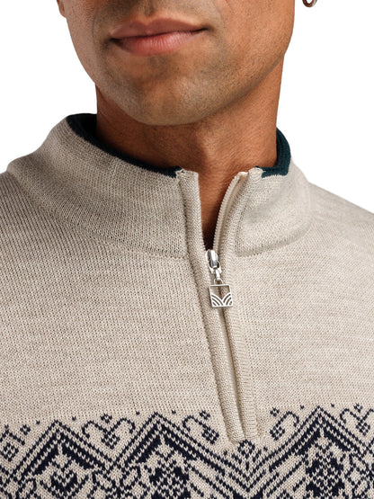 Dale of Norway Men Moritz Masc Sweater Pinegreen Navy OffWhitew