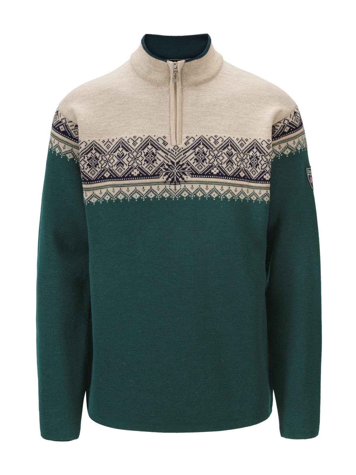 Dale of Norway Men Moritz Masc Sweater Pinegreen Navy OffWhitew