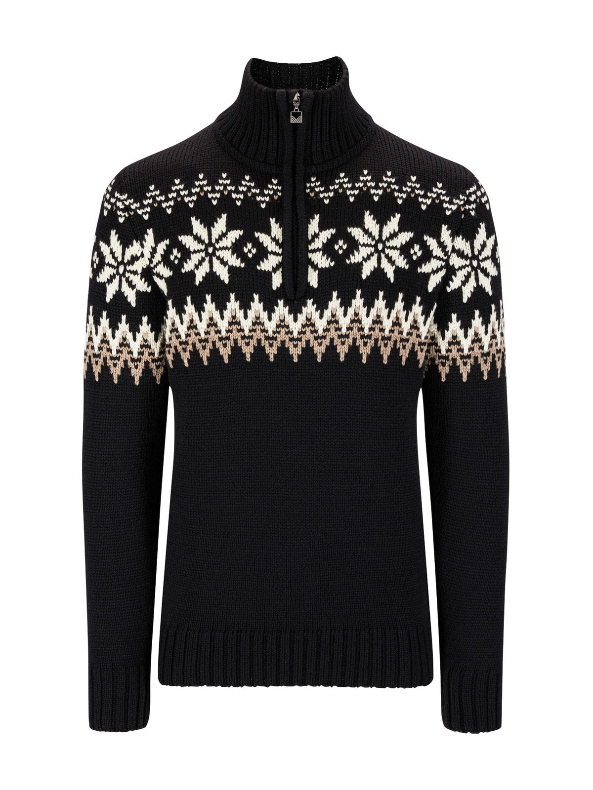 Dale of Norway Men Myking Masc Sweater Black Brown Offwhite