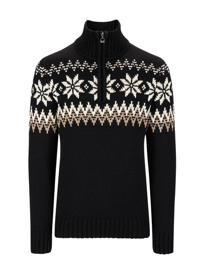 Dale of Norway Men Myking Masc Sweater Black Brown Offwhite