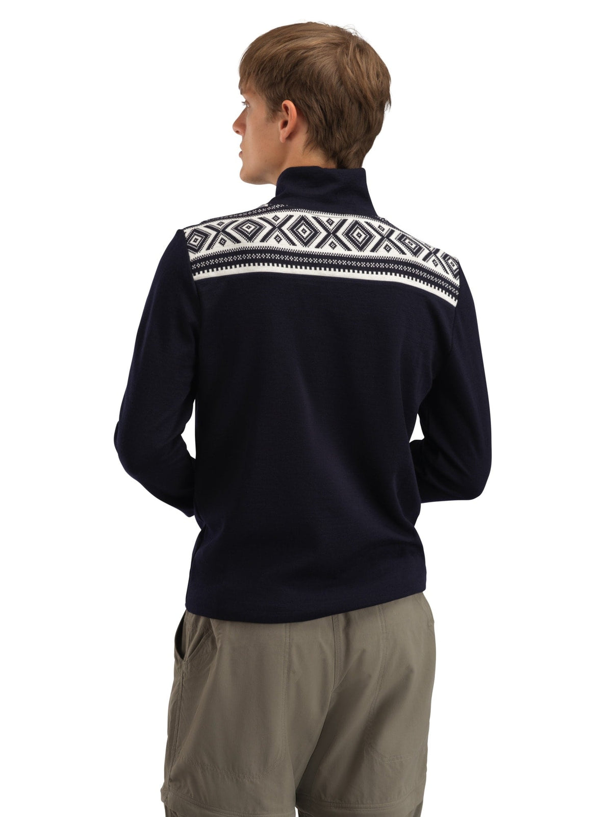 Dale of Norway Men Cortina Basic Men’s Sweater - Superfine Merino NAVY OFFWHITE
