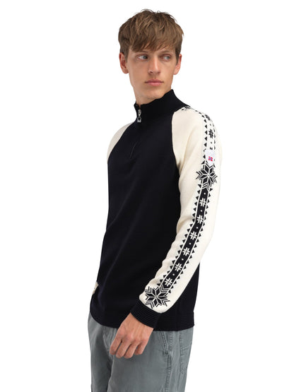Dale of Norway Men Geilo Masc Sweater Black Offwhite