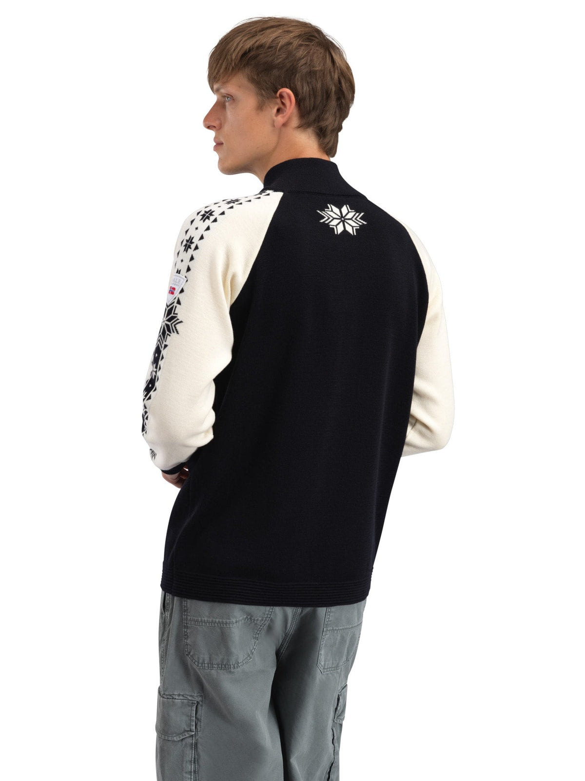 Dale of Norway Men Geilo Masc Sweater Black Offwhite