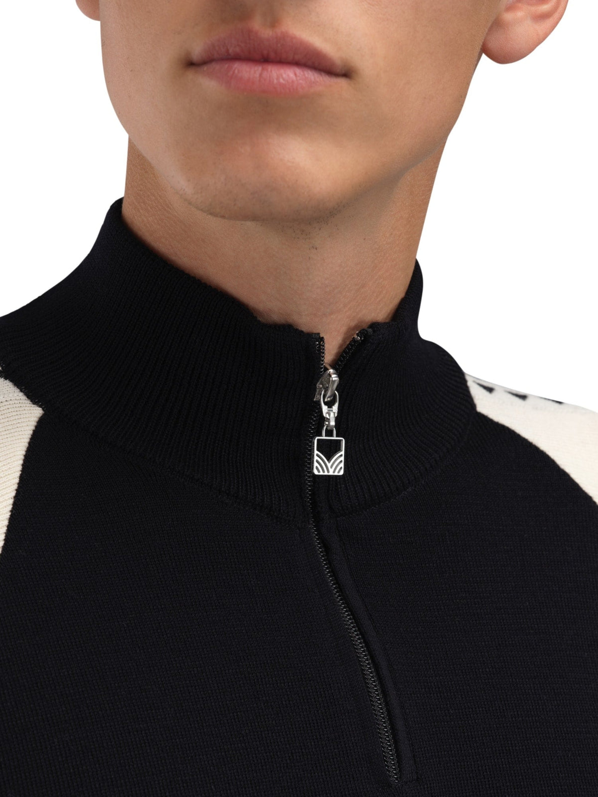 Dale of Norway Men Geilo Masc Sweater Black Offwhite