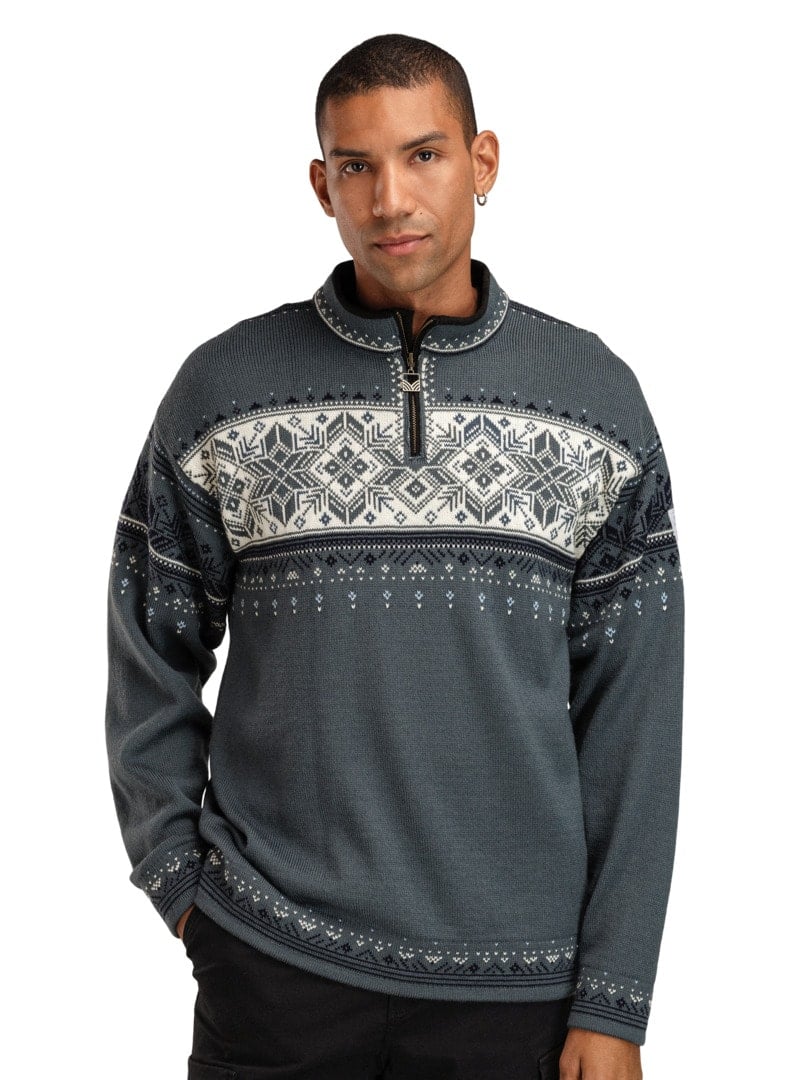 Dale of Norway Men Blyfjell Sweater Steel Offwhite Marine