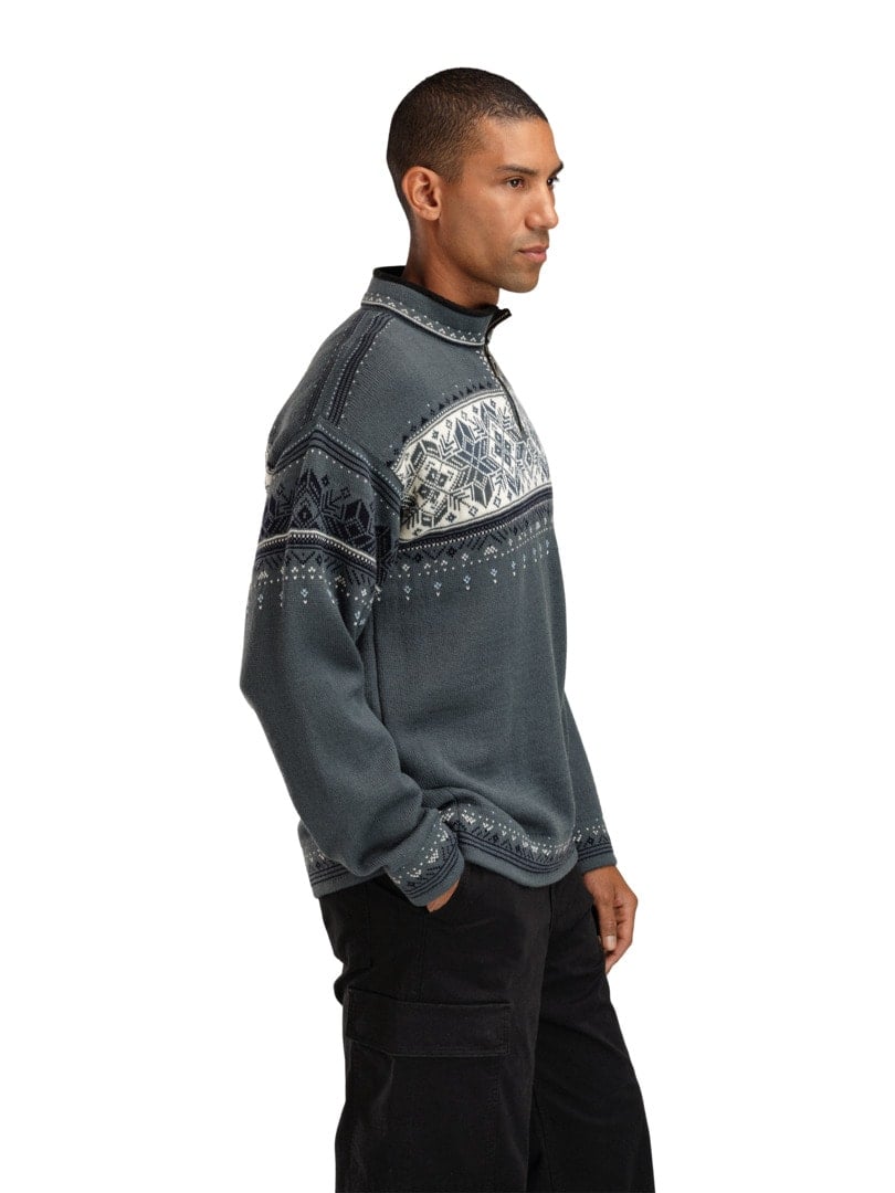 Dale of Norway Men Blyfjell Sweater Steel Offwhite Marine